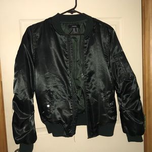 Dark green bomber